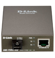 Медіаконвертер D-Link DMC-F20SC-BXD, 1x100BaseTX-100BaseFX, WDM (Tx1550, Rx1310), SM 20km, SC