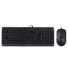 Комплект A4Tech Fstyler Sleek Multimedia Comfort F1512, Black, клавіатура+миша, USB