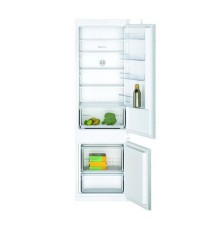 Холодильник вбудований Bosch KIV87NS306, White, двокамерний, загальний об'єм 268L, корисний об'єм 199L/69L, 177x55x54 см