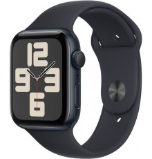 Смарт-годинник Apple Watch SE GPS (A2723), 44 мм, Midnight, Midnight Sport Band (S/M), 448x368 (OLED LTPO, Retina), Apple S8, 32Gb, GPS, WiFi 4, Bluetooth 5.0, 32.9 г (MRE73QP/A)