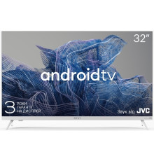 Телевізор 32' Kivi 32H750NW, White, 1366x768 (LED, MVA, 60 Гц), SmartTV (Android), 8Gb, DVB-T2/C, 2x8 Вт, 3xHDMI, 2xUSB, VESA 200x100 мм