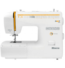 Швейна машинка Minerva Next 363D, електромеханічна, напівавтоматична, кількість швейних операцій 36, лапки для шиття/універсальна/блискавки/гудзиків/петлі