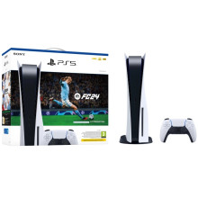Ігрова приставка Sony PlayStation 5, White, з Blu-ray приводом + EA SPORTS FC 24 (код активації)