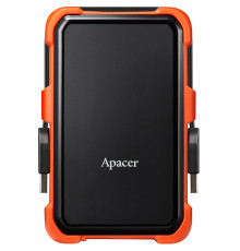 Зовнішній жорсткий диск 1Tb Apacer AC630, Black/Orange, 2.5', USB 3.1, водонепроницаемый/ударопрочный (AP1TBAC630T-1)