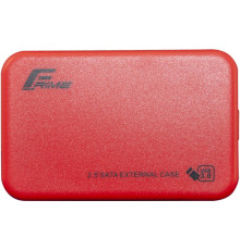 Кишеня зовнішня 2.5' Frime Red, USB 3.0, 1xSATA HDD, Plastic (FHE73.25U30)