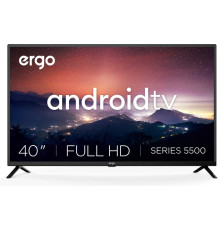 Телевізор 40' ERGO 40GFS5500, LED Full HD 1920x1080 60Hz, Smart TV, Android 11.0, DVB-T2, HDMI, USB, VESA (200x200)