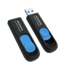 USB 3.2 Flash Drive 256Gb ADATA UV128, Black/Blue (AUV128-256G-RBE)