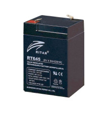 Батарея для ДБЖ 6В 4.5Ач Ritar RT645 / 6V 4.5Ah / 70х47х107 мм