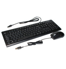 Комплект A4Tech KRS-8372, Black, дротовий, USB