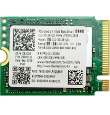 Твердотільний накопичувач M.2 128Gb, Lite-On, PCI-E 3.0 x4, 3D TLC, 2000/1100 MB/s (CL1-3D128-Q11)