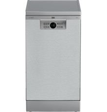 Посудомийна машина Beko BDFS26020XQ, Grey, окремо розташована, комплектів посуду 10 шт, програм миття 6 шт, керування кнопкове, дисплей, A++, 85х44.8х60 см