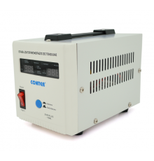 Стабілізатор Conter CR-SVR-PLUS-1000 однофазний, монтажу підлоги, LED дисплей, DC150-270V, AC230±8%, 2*Shuko, релейний