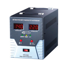 Стабілізатор Gemix GDX-2000, 2000 VA (1400 Вт), вход. напряжение 140-260В, вых напряжение 220В + - 6,8% 50 Гц, цифровые индикаторы