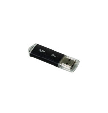 USB Flash Drive 16Gb Silicon Power Ultima U02, Black (SP016GBUF2U02V1K)