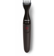 Тример Philips MG1100/16 Black, для бороди, 3 насадки, вологе очищення, щіточка для чищення, насадка-гребінь / довга, середня, коротка
