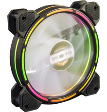 Вентилятор 120 мм, Frime Iris LED Fan Think Ring RGB HUB, 1200 ±10% об/хв, живлення 6pin, гідродинамічний підшипник, 120х120х25 мм (FLF-HB120TRRGBHUB16)
