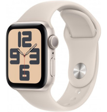 Смарт-годинник Apple Watch SE GPS (A2722), 40 мм, Starlight, Starlight Sport Band (M/L), 394x324 (OLED LTPO, Retina), Apple S8, 32Gb, GPS, WiFi 4, Bluetooth 5.0, 26.4 г (MR9V3QP/A)