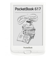 Електронна книга 6' PocketBook 617, Ink White, WiFi, 758x1024 (E Ink Carta), 512Mb / 8Gb, 16 градацій сірого, 212 DPI, сенсорна панель, підсвічування екрана SMARTlight, microSD (до 32Gb), 1300 mAh, microUSB, 161.3x108x8 мм (PB617-D-CIS)