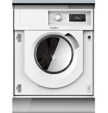Вбудована пральна машина Whirlpool BI WMWG 71484 E, White, 7кг, фронтальна, 14 програм, дисплей, 1400 об/хв, клас енергоспоживання A+++, 82x59.5x54.5 см