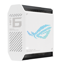 Бездротова система Wi-Fi Asus ROG Rapture GT6 (1-pack), White, 2.4/5GHz, Wi-Fi 802.11ax, до 574+4804+4804 Mb/s, 1х100/1000/2500 Mb/s, 1xUSB 3.2 Gen 1, 9 внутрених антенн