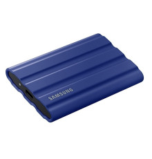 Зовнішній накопичувач SSD, 1Tb, Samsung Portable SSD T7 Shield, Blue, USB 3.2, 1050 / 1000 MB/s, IP65, 59x88x13 мм, 98 г (MU-PE1T0R/EU)