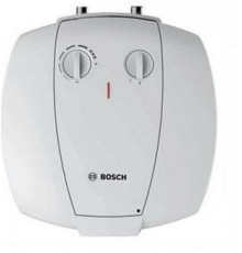 Водонагрівач Bosch Tronic 2000 T Mini ES 015 T White, 15 л, 1500W, під мийку, мокрий ТЕН, вертикальний монтаж, механічне керування, 408х368 мм
