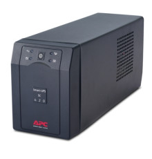 Джерело безперебійного живлення APC Smart-UPS SC 620VA, Black, 390 Вт, 4xC13, RS-232, ступінчаста апроксимація синусоїди, 168x119x375 мм, 12.27 кг (SC620I)