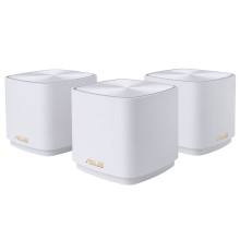 Бездротова система Wi-Fi Asus ZenWiFi AX Mini XD4 Plus (3-pack), White, 2.4/5GHz, Wi-Fi 802.11ax, до 1800 Mb/s, 1x100/1000 Mb/s, 2 внутрішніх антен